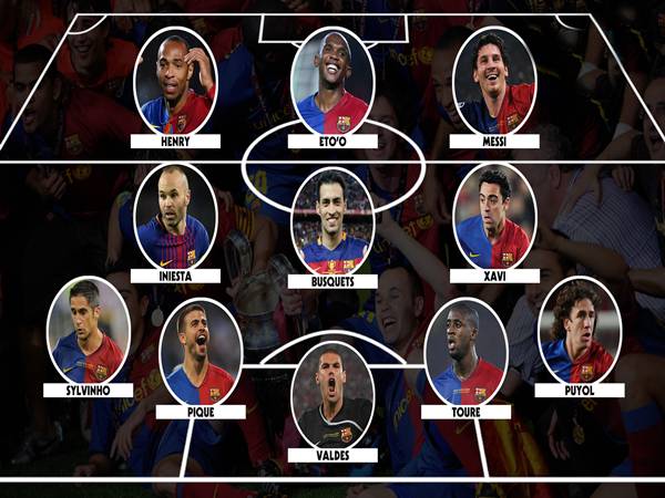 Đội hình huyền thoại Barca xuất sắc theo từng vị trí
