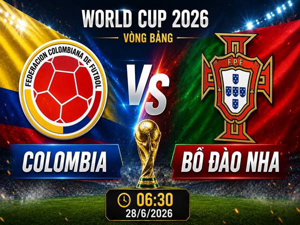 Số liệu trận đấu Colombia gặp Bồ Đào Nha 6h30 ngày 28/6
