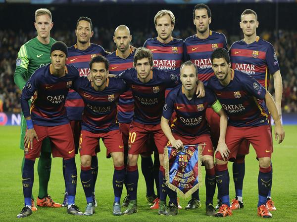 Sơ đồ đội hình Barca 2015 vô địch cúp C1 châu Âu