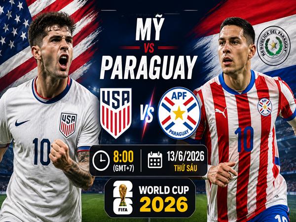 Số liệu trận đấu Mỹ gặp Paraguay 8h ngày 13/6